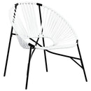 havestolssæt 3 stk. polyrattan sort og hvid