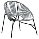 havestolssæt 3 stk. polyrattan sort og lysegrå