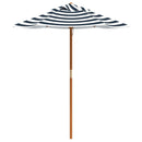picnicbord til 4 børn m. parasol massivt grantræ