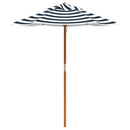 picnicbord til 4 børn m. parasol massivt grantræ