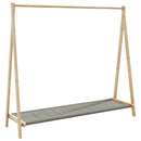 tøjstativ med hylder 106x34x102 cm bambus