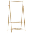 tøjstativ med hylder 96x45,5x150,5 cm bambus