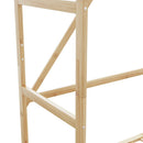 tøjstativ med hylder 110x40x175 cm bambus