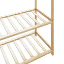 tøjstativ med hylder 110x40x175 cm bambus