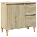 badeværelsesskab 65x33x60 cm konstrueret træ sonoma-eg