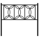 udskiftningsgavl 107 cm metal sort
