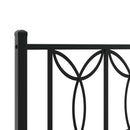 udskiftningsgavl 107 cm metal sort