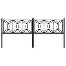 udskiftningsgavl 193 cm metal sort