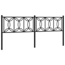 udskiftningsgavl 200 cm metal sort