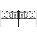 udskiftningsgavl 200 cm metal sort