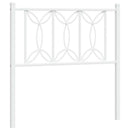 udskiftningsgavl 75 cm metal hvid