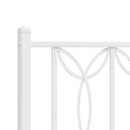 udskiftningsgavl 75 cm metal hvid