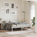 udskiftningsgavl 150 cm metal hvid