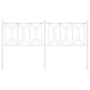 udskiftningsgavl 160 cm metal hvid