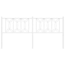 udskiftningsgavl 180 cm metal hvid