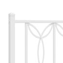 udskiftningsgavl 180 cm metal hvid