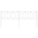 udskiftningsgavl 193 cm metal hvid