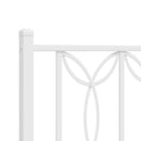 udskiftningsgavl 193 cm metal hvid