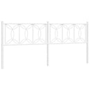 udskiftningsgavl 200 cm metal hvid