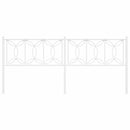 udskiftningsgavl 200 cm metal hvid