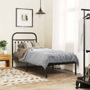 udskiftningsgavl 75 cm metal sort