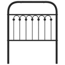 udskiftningsgavl 75 cm metal sort