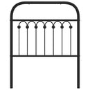 udskiftningsgavl 80 cm metal sort