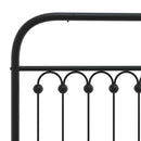 udskiftningsgavl 80 cm metal sort