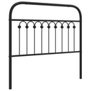 udskiftningsgavl 100 cm metal sort