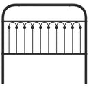 udskiftningsgavl 107 cm metal sort