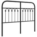 udskiftningsgavl 120 cm metal sort