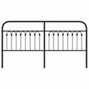 udskiftningsgavl 180 cm metal sort