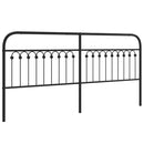 udskiftningsgavl 193 cm metal sort