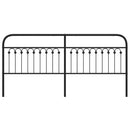 udskiftningsgavl 193 cm metal sort