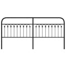udskiftningsgavl 200 cm metal sort