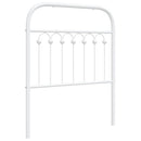 udskiftningsgavl 75 cm metal hvid