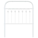 udskiftningsgavl 75 cm metal hvid