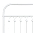 udskiftningsgavl 75 cm metal hvid