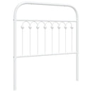 udskiftningsgavl 90 cm metal hvid