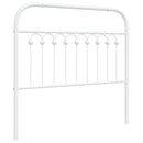 udskiftningsgavl 100 cm metal hvid