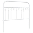 udskiftningsgavl 107 cm metal hvid