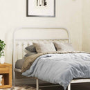 udskiftningsgavl 107 cm metal hvid