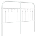 udskiftningsgavl 120 cm metal hvid