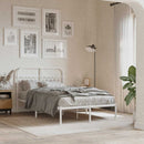 udskiftningsgavl 120 cm metal hvid