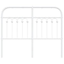 udskiftningsgavl 120 cm metal hvid
