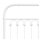 udskiftningsgavl 120 cm metal hvid