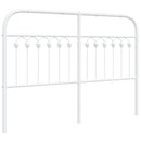 udskiftningsgavl 135 cm metal hvid