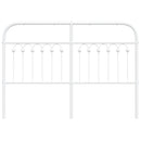 udskiftningsgavl 135 cm metal hvid