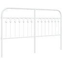 udskiftningsgavl 150 cm metal hvid