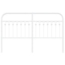udskiftningsgavl 150 cm metal hvid